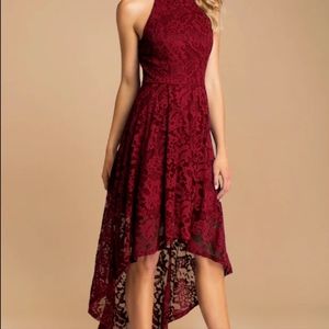 Burgundy formal dress